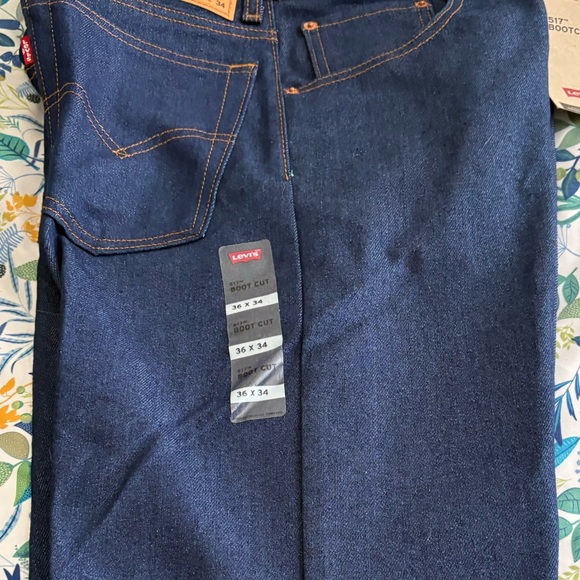 Levi's Slim Black and Blue Jeans Classic Boot cut style 517&527, size 36*34 - Picture 6 of 11